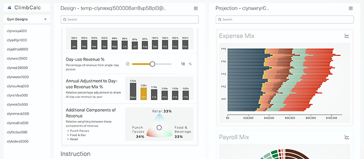 Iterative Gym Design with routeloom